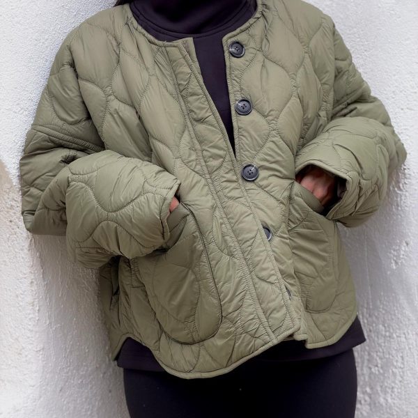 کاپشن استردار سبز